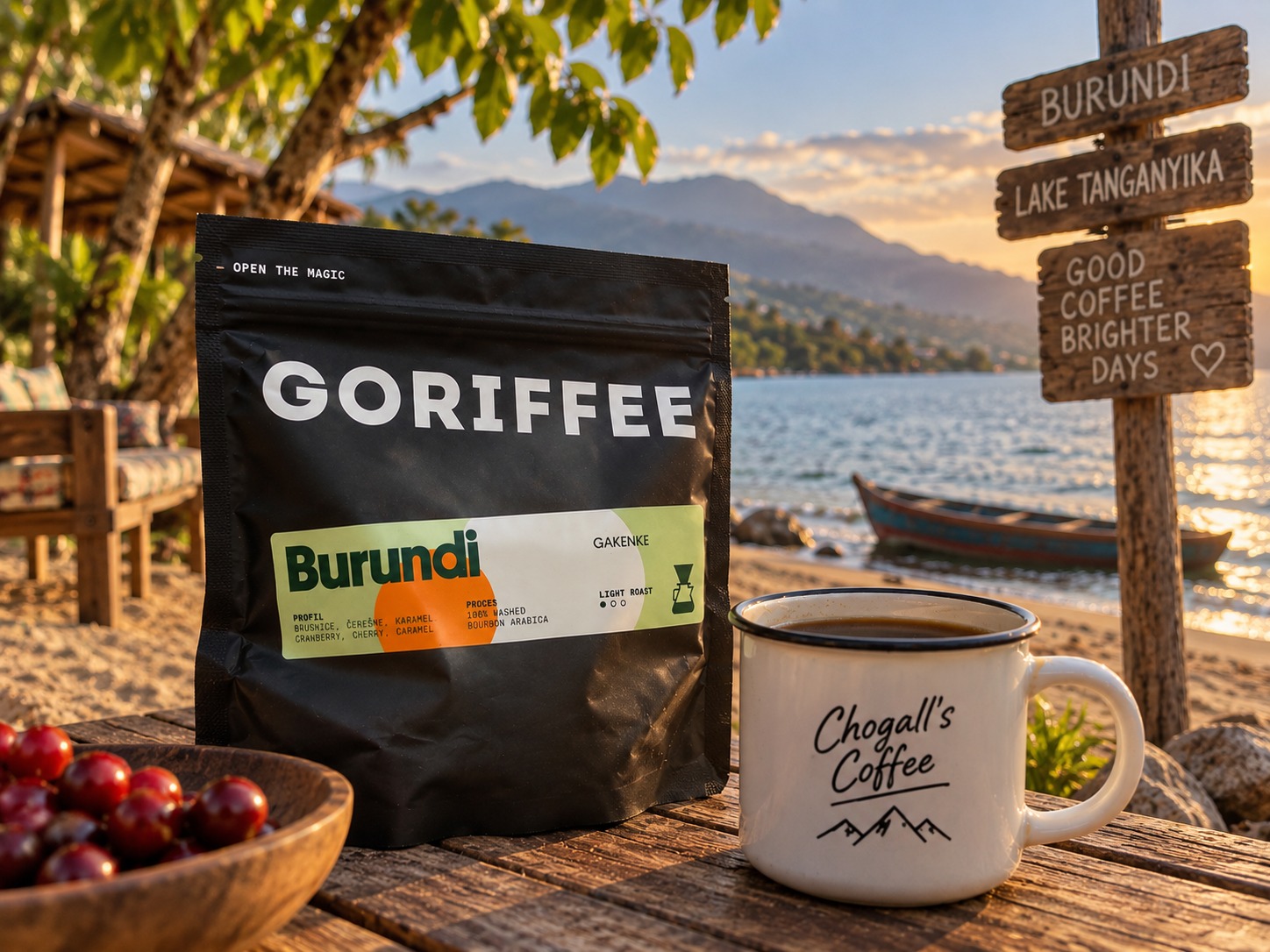 Burundi od Goriffee - čerešne, brusnice a sladký dojazd
